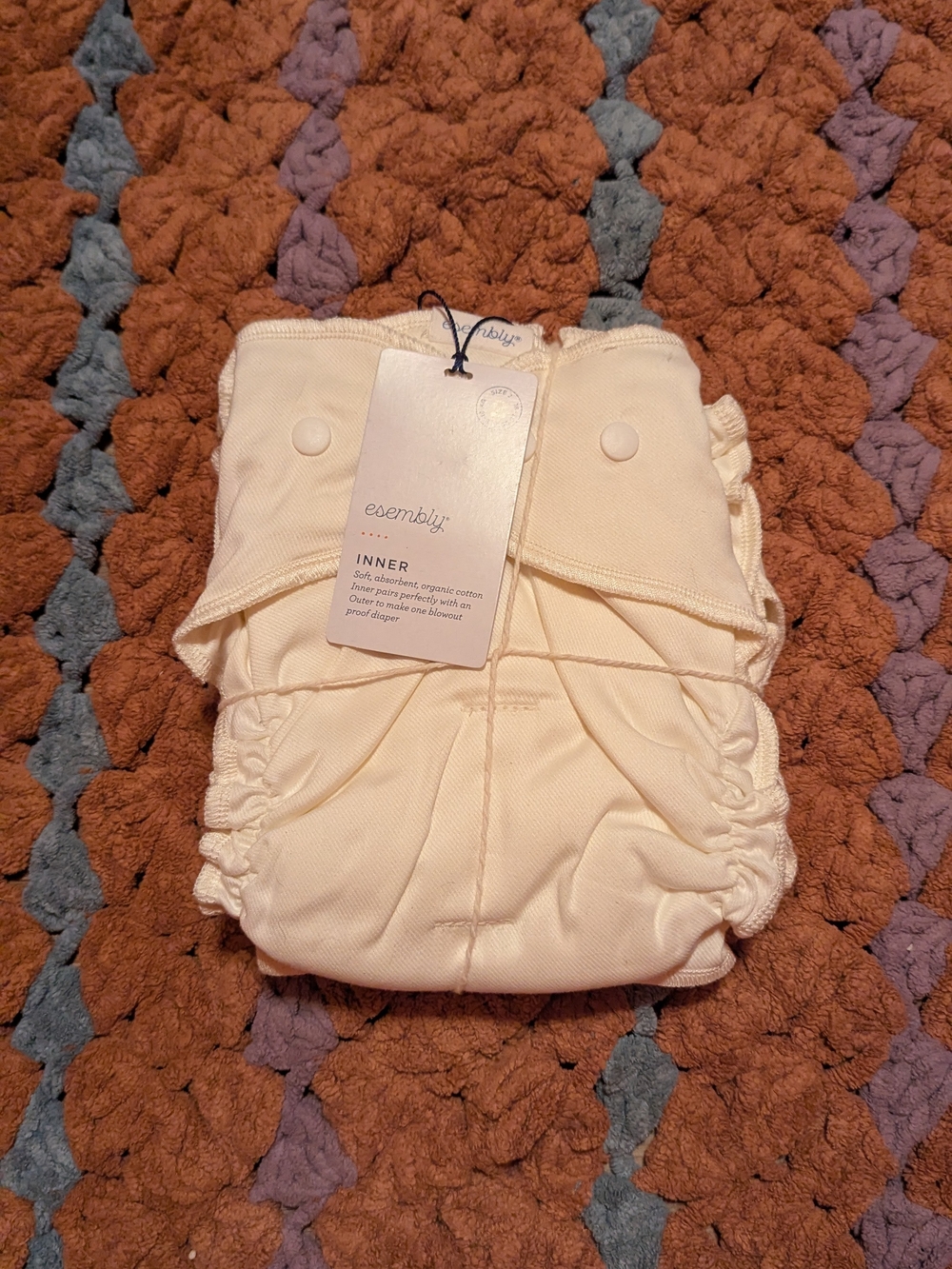 Esembly Organic Cloth Diaper Inner - Set Of 3 - Size 2
